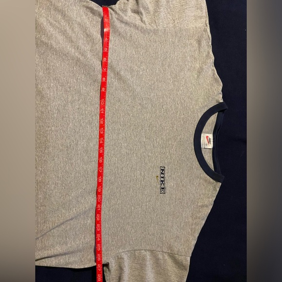 Nike Long Sleeve T-Shirt Sz XXL Gray Made In USA - Picture 3 of 6